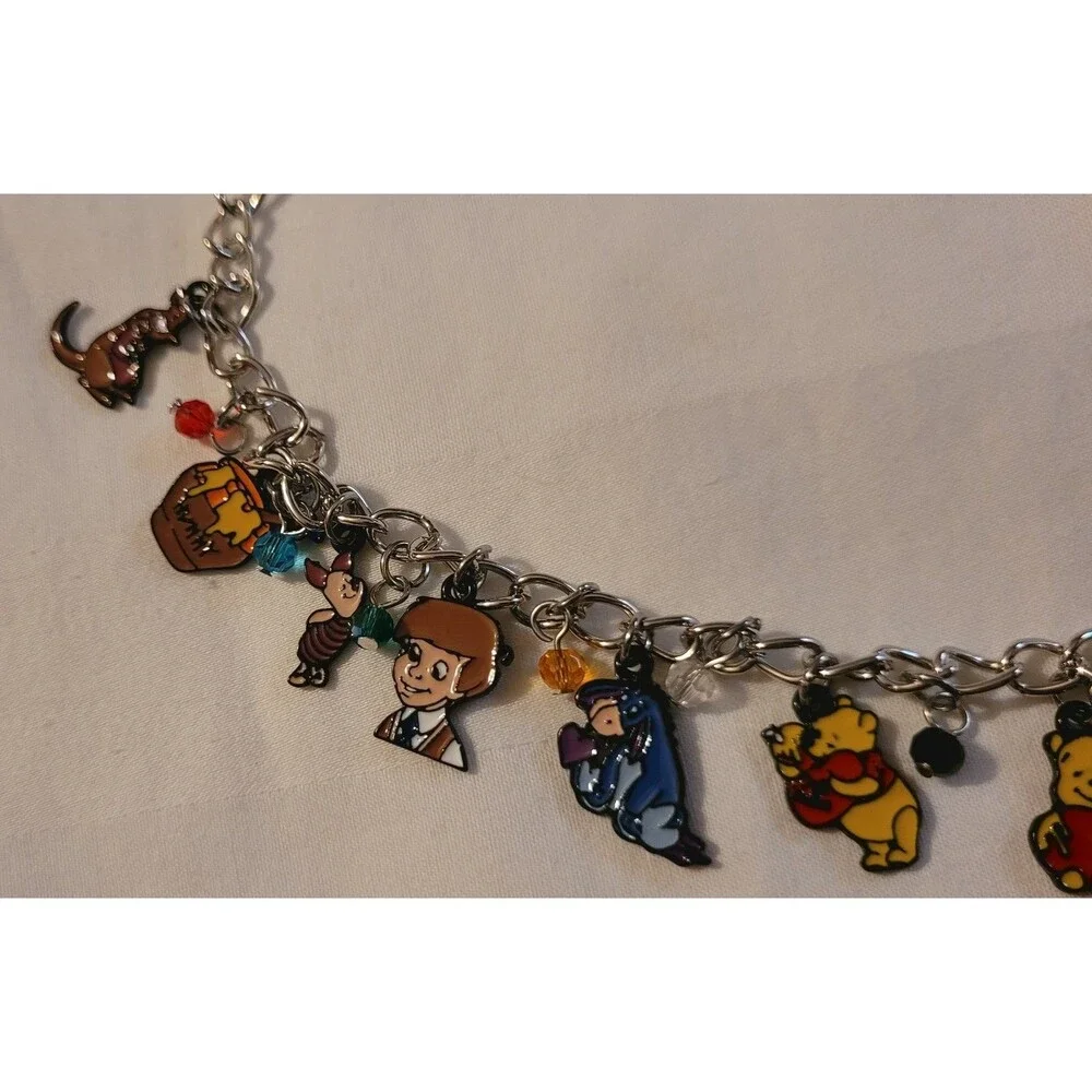 NWOT Winnie the Pooh Inspired Adjustable Charm Necklace